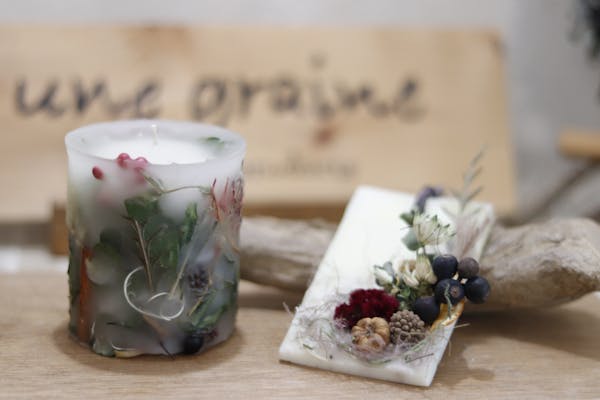 神奈川・川崎・新川崎駅 徒歩6分・花キャンドル】セットで制作