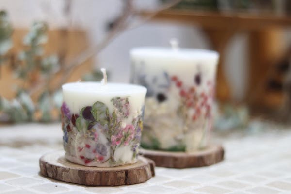 神奈川・川崎・新川崎駅 徒歩6分・花キャンドル】セットで制作