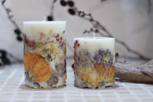 神奈川・川崎・新川崎駅 徒歩6分・花キャンドル】セットで制作