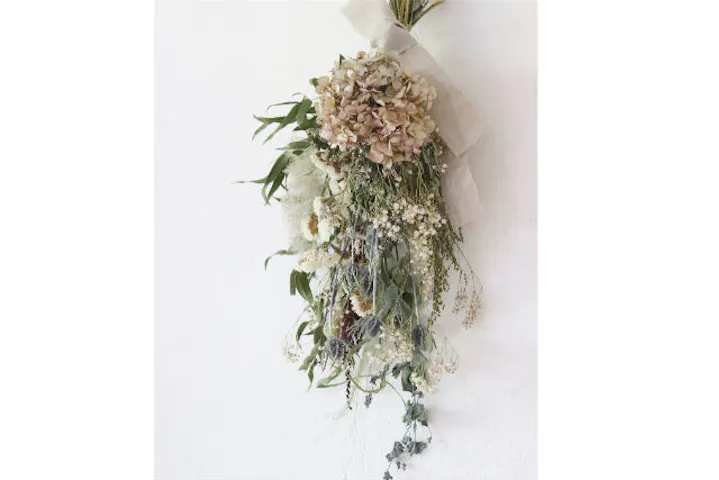 神奈川 川崎市 フラワーアレンジメント お花で飾るインテリア ドライフラワースワッグ アソビュー