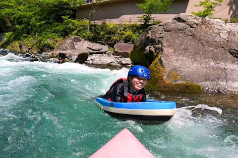 【東京・御岳・奥多摩・リバーボード】リバーボード・ハイドロスピードで楽しむ最高の川下り！半日コース