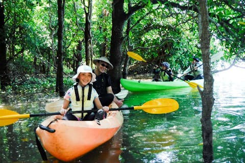 【石垣島・カヤック・マングローブ】宮良川マングローブカヌー体験。 国の天然記念物を探索！