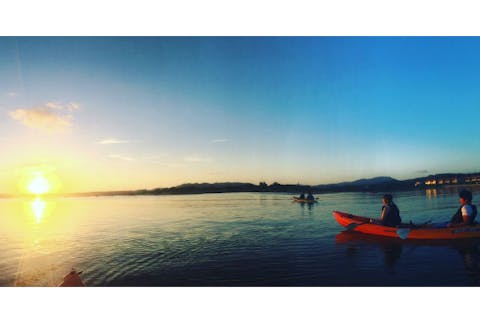 【石垣島・ナイトカヤック】サンセット＆星空ナイトカヌー。日没とともに出発！カヌーで天体観測