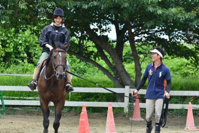 【愛媛・松山市・乗馬体験】馬とふれあいながら楽しもう！体験乗馬プラン