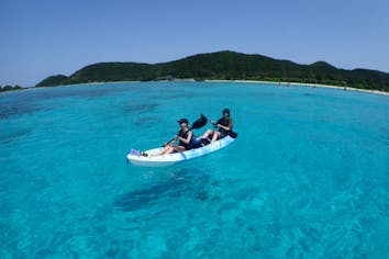 沖縄・座間味島・カヤック】無人島探検ツアー！カヤック＆シュノーケル