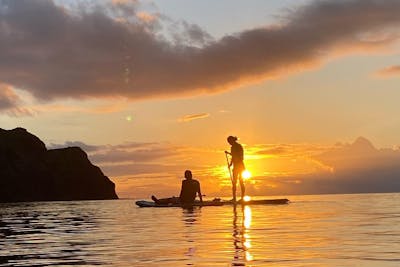 沖縄・座間味・SUP】夕焼けに染まる海を見よう。サンセットツアー