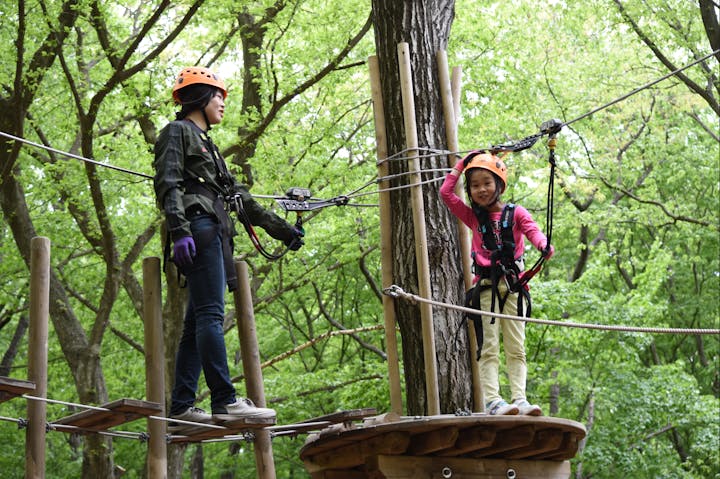 那須の森の空中アスレチック『NOZARU』