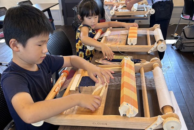 【京都・伝統工芸体験】シルク100％！手織りのコースターづくり