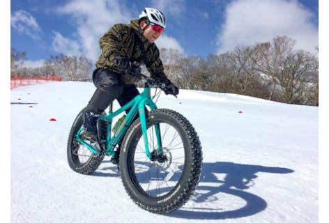 【栃木・那須・MTB】ファットバイクで雪上ライド！那須岳スノーサイクリングツアー