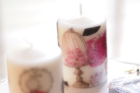 【東京・品川・キャンドル作り】切って貼ってデコレート！デコパージュキャンドル