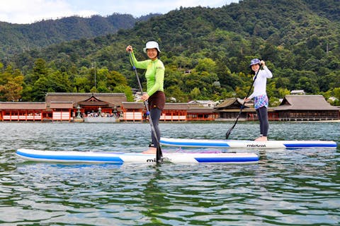 【広島・宮島・SUP】隠れビーチでRELAX！のんびり1日コース