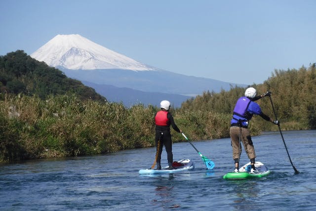【静岡・伊豆・SUP】富士山に向かって川下り！リバーSUP川の駅コース