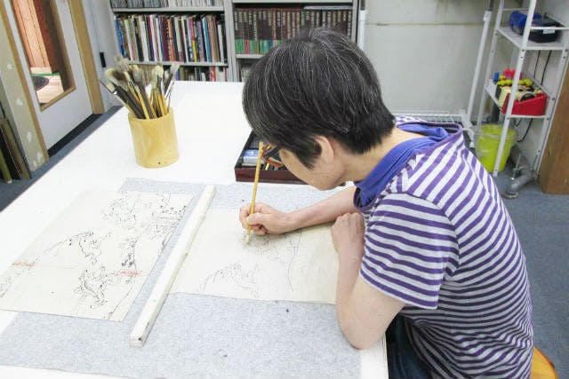【愛知・古典絵画】日本の古典絵画を模写しよう