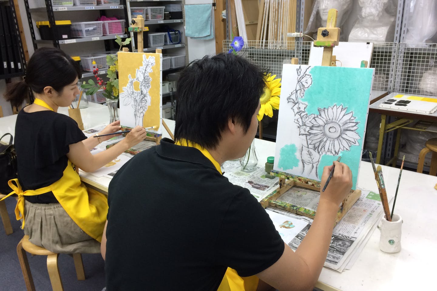 【愛知・絵画教室・油絵体験】好きな表現でアート制作！