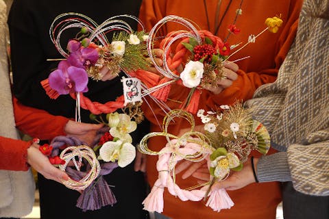 【名古屋・フラワーアレンジメント】新春を迎えよう！お正月しめ縄飾り