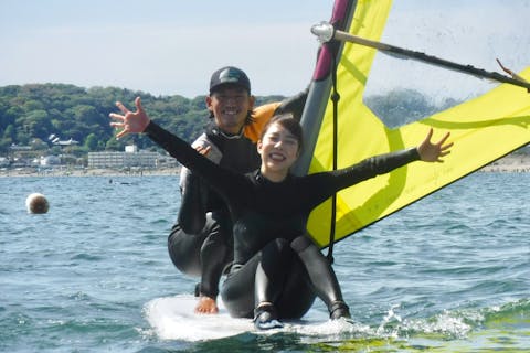 【神奈川・鎌倉・ウィンドサーフィン】1日で乗れるように！体験ウィンドサーフィン