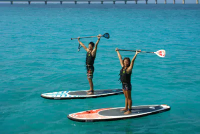 ＳＵＰ（サップ）　カメラ付き 沖縄・宮古島・SUP】宮古島の海に感動！体験SUP（90分・防水カメラ