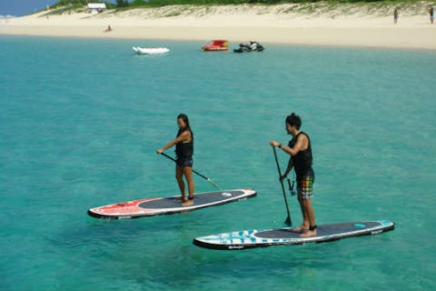 【沖縄・宮古島・SUP】宮古島の海に感動！体験SUP（90分・防水カメラレンタル付き）