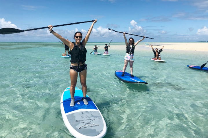 沖縄 宮古島 Sup 2つの海遊び 体験sup シュノーケリング アクションカメラレンタル付き アソビュー