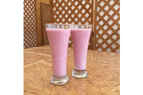 【群馬・たくみの里・クッキング体験】雪どけ苺が半分入った超おいしいスムージーを作ろう！