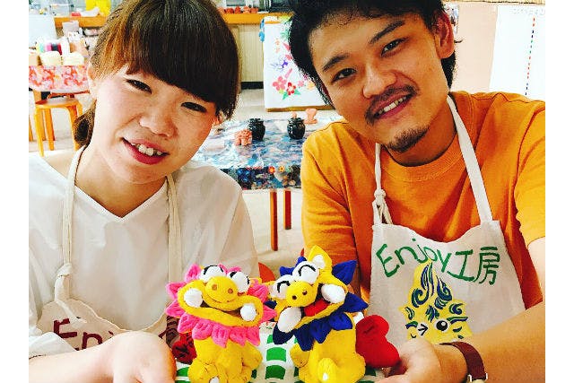沖縄・名護】2度遊べる3時間フルコース！シーサー作り＋絵付けで完全