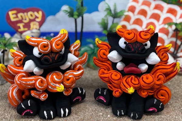 沖縄・名護】職人手作りのシーサーに絵付しよう！即持ち帰りOK！Enjoy