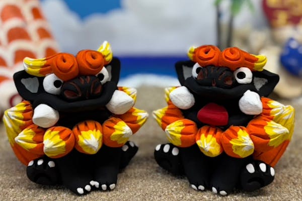 シーサー ハンドメイド 見学同伴OK☆】職人手作りのシーサーに絵付しよう！1名様から