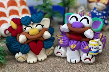 シーサー ハンドメイド 見学同伴OK☆】職人手作りのシーサーに絵付しよう！1名様から