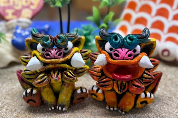 沖縄・名護】職人手作りのシーサーに絵付しよう！即持ち帰りOK！Enjoy