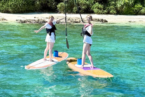【奄美大島・SUP】珊瑚きらめくウミガメの海へ！初心者スタンドアップパドル体験