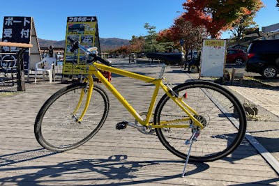 山梨 山中湖 レンタサイクル 山中湖を自由に走ろう レンタサイクル アソビュー