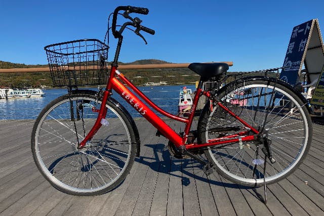 山梨 山中湖 レンタサイクル 山中湖を自由に走ろう レンタサイクル アソビュー