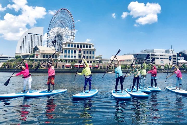 横浜 Sup 施設リニューアルオープン 横浜みなとみらいsupツアー 1分 写真データ付き アソビュー