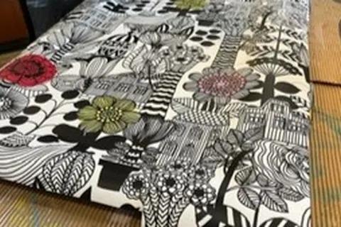 【愛知・海部郡・インテリアパネル作り】好きな色柄で作る特大インテリアパネル＜おひとり様からご予約可能＞