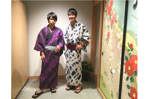 【兵庫・城崎温泉】ゆかたレンタル・男子旅応援プラン（最大11時間30分）