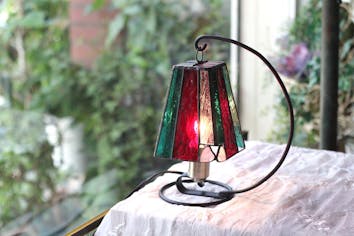 大阪・ステンドグラス体験】お部屋に飾ってかわいい「ハートの卓上