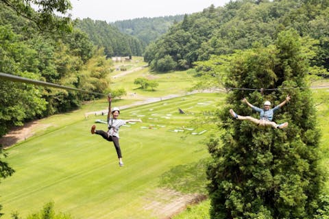 ロングジップスライドコース【千葉・長柄・フォレストアドベンチャー】