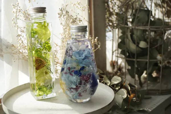 愛知・名古屋・ハーバリウム】植物をビンに閉じ込めて。ハーバリウム