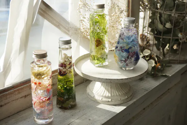 愛知・名古屋・ハーバリウム】植物をビンに閉じ込めて。ハーバリウム