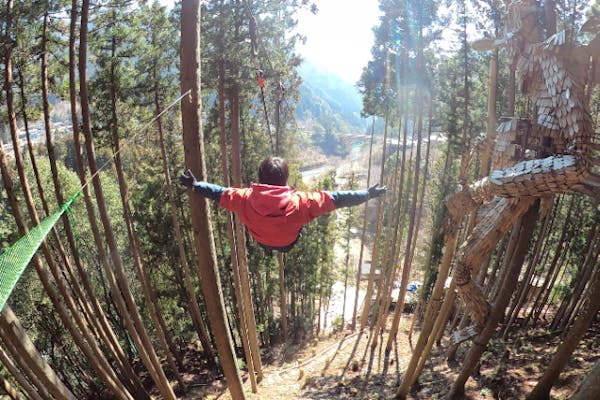 徳島・祖谷】全長720m高さ50mミシュラン2つ星渓谷ジップライン付き