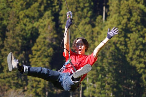 【徳島・祖谷・ラフティング＆フォレストアドベンチャー】中学生以上！1日ガッツリお得なコンボコース！AMフォレストアドベンチャー・PMラフティング