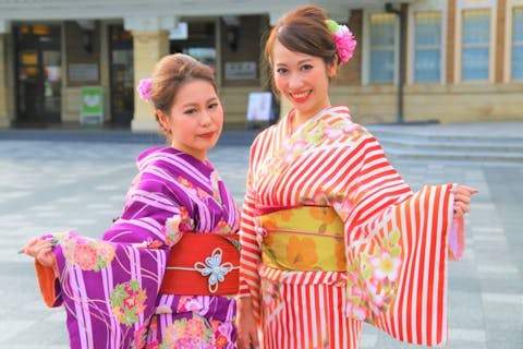 Jr奈良駅スグ 着物 浴衣で奈良観光 手ぶらでok 奈良公園まで徒歩10分 着物 浴衣レンタル お出掛け アソビュー