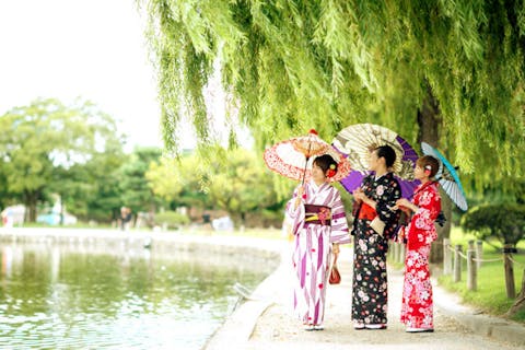 【長野・松本・着物レンタル】時間を気にせず街歩き。着物・浴衣レンタル1泊プラン