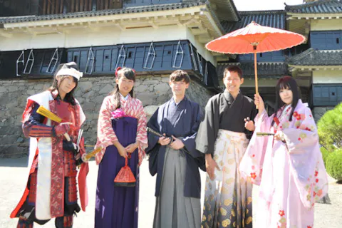 【長野・松本・着物レンタル】凛々しい姿で松本を散策！袴レンタル1泊プラン