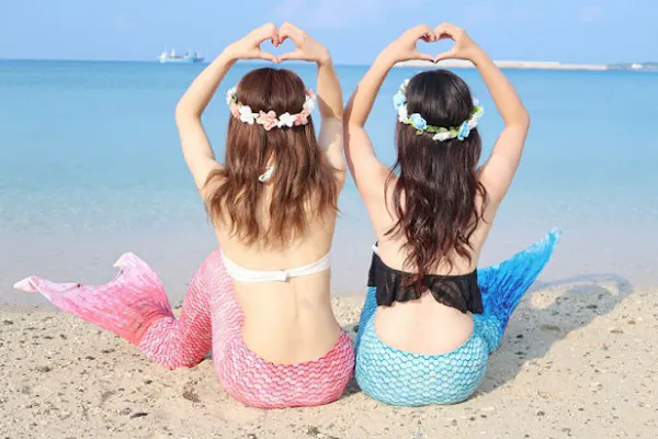 コスプレ体験 沖縄美ら海 人生1度はなってみたい 友達親子カップルみんなで 人魚になりきりsns映えプラン アソビュー