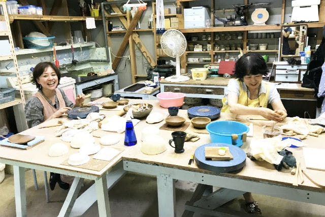 【岩手・花巻市・陶芸体験】手びねりで作ろう。陶芸体験（湯のみ・お皿・マグカップなど）