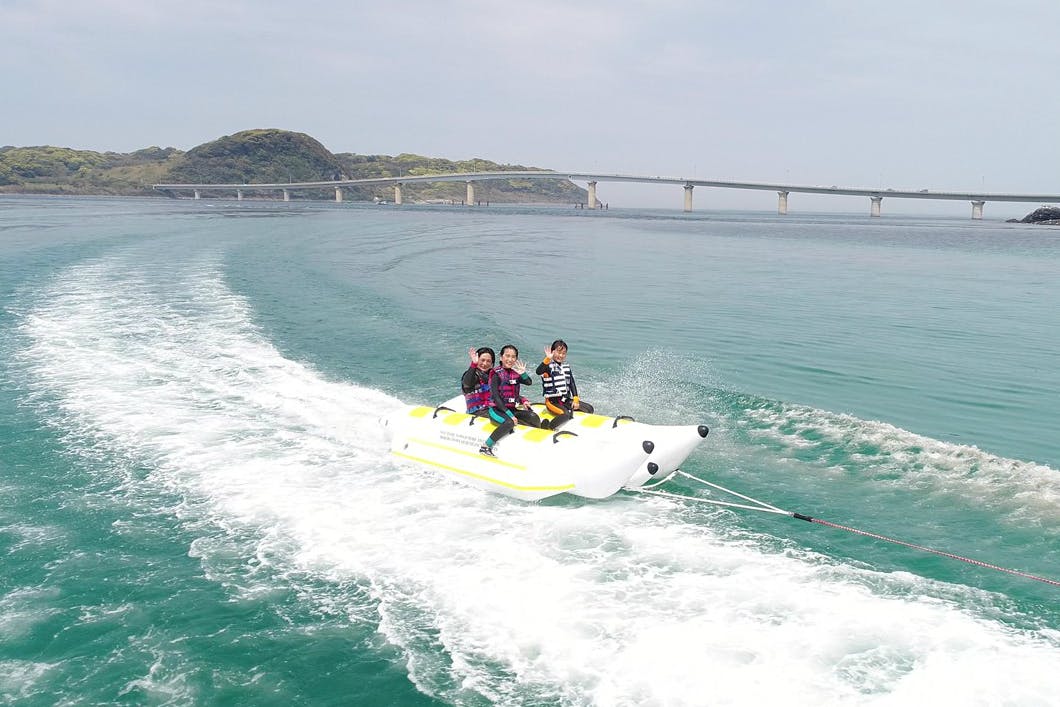 【山口・角島】バナナボート遊覧ツアー(開催期間：7月14日～9月18日)