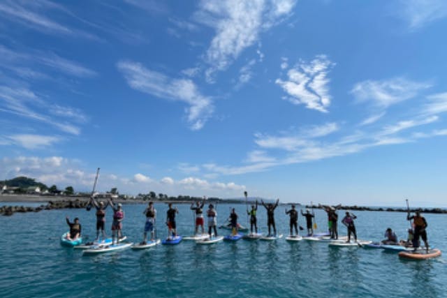 【静岡市・SUP】富士山が見える用宗（モチムネ）海で、SUP体験！