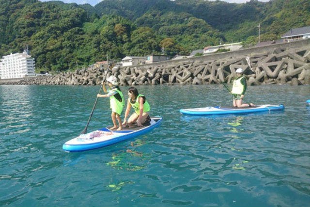 【静岡市・SUP】綺麗な用宗（モチムネ）の海で家族で思い出を作ろう！親子SUP