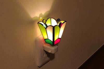 ステンドガラス ランプ ライト 置型 ナイトランプ ステンドグラス レトロ テーブルランプ フラワー おしゃれ ステンドグラス LED ライト お花